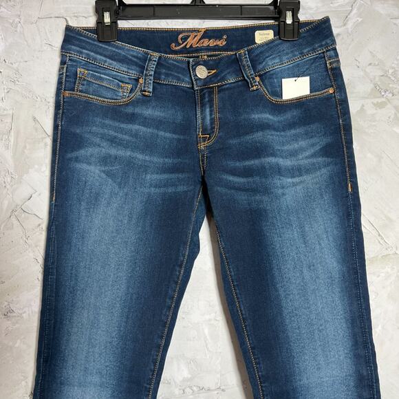 NWT MAVI SERENA Low-Rise Super Skinny Jeans SIZE 27 x 33 Dark Wash Blue Denim - Picture 8 of 11